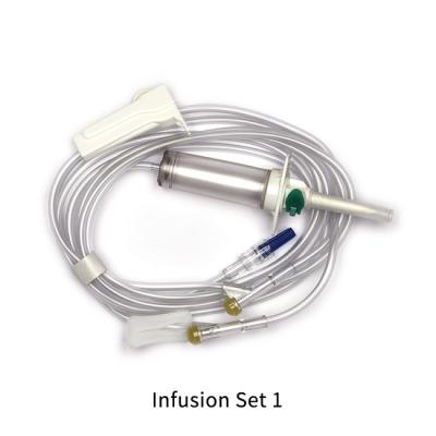 China Medical Single Iv Infusion Giving Set Infusion Set With Burette for sale