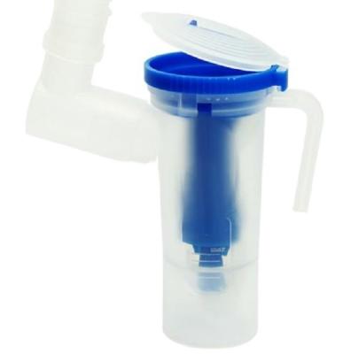 China Disposable Medical Inhalator Bi Valve Nebulizer Cup For Compressor Nebulizer for sale