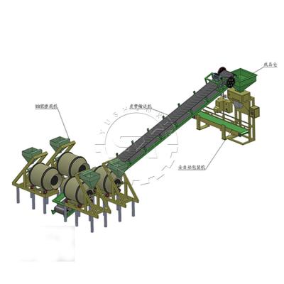 China máquina de mistura do adubo do pó de 1-10t/h NPK para aplicar-se à linha de produção de mistura do adubo do BB da fábrica de China à venda