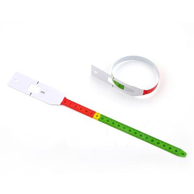 China 26cm PP Plastic Mid Upper Arm Circumference Tape Waterproof For Kid for sale