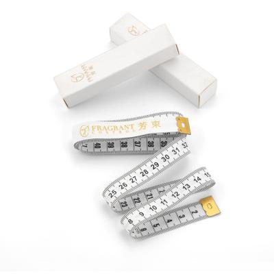 China PVC White Metric Measurement Tape , Flexible Tape Measure For Body 152cm Size for sale