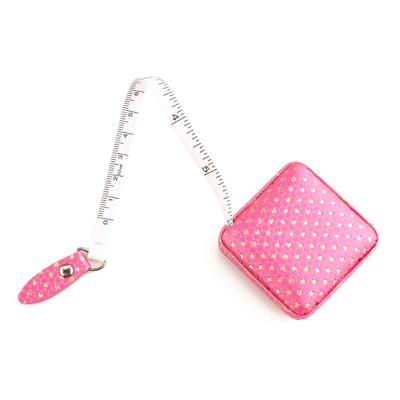 China Wintape Promotional Gift Garment Tailor Inch Pink Body Measuring Tapes Tailor Sewing Ruler For Tailor for sale