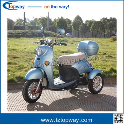 China E-Trike for 2 adults/electric tricycle for handicappe/Motorized Shopping Tricycle for sale