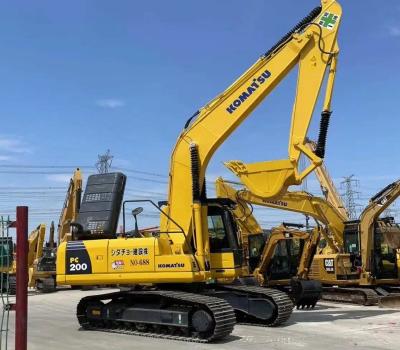 China Preowned Crawler Excavator PC200 Komatsu Used With 6 Cylinders for sale