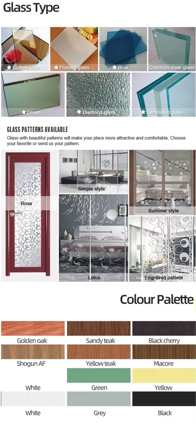 Bi-Fold Aluminum Doors Aluminum Folding Sliding Doors Conform to Canadian Standard Sizes