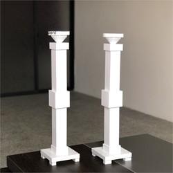 Quality New design single pillar crystal candlesticks for wedding party decoration for sale