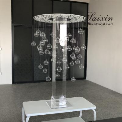 China China wholesale wedding table decoration clear acrylic laser cut centerpiece candle support stands for sale