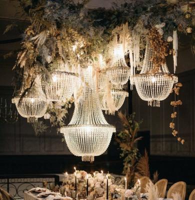 China K9 Crystal Chandelier Ceiling Light Lamp For Wedding Decoration Luxury 120cm for sale