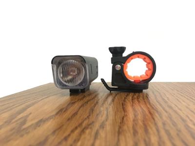 China IP64 Waterproof Powerful Led Bike Lights Black Color Charged By 4*AA Battery for sale