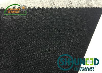 China Black Hair Interlining Fabric Interfacing Heavy Weight For Men's Suit for sale