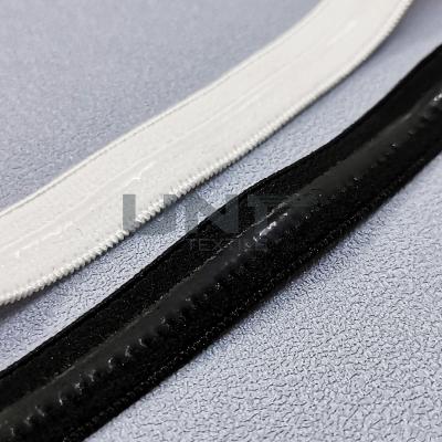 China Sutiã de nylon do silicone do deslizamento da cor completa jacquard elástico da fita do anti à venda