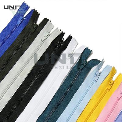 China Polyester Plating Garments Accessories Nylon Teeth Reversible Zipper for sale