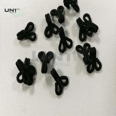 China Fashion Nylon Covered Garments Accessories Custom Size Purse Hooks And Eyes for sale