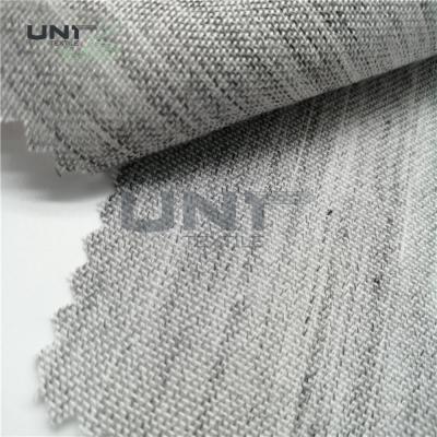 China Jacket Woven Fusible Interlining 112 / 150 / 160cm Width Natural Color for sale