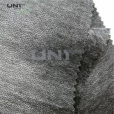 China Black Non Woven Interlining Lining With Double Dot Coating N1208F for sale