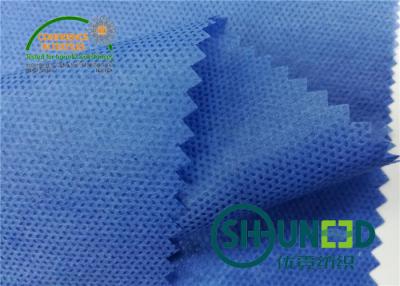 China Blue PP Spunbond Non Woven Fabric 35gsm / Soft Non Woven Polypropylene Roll For Garment for sale