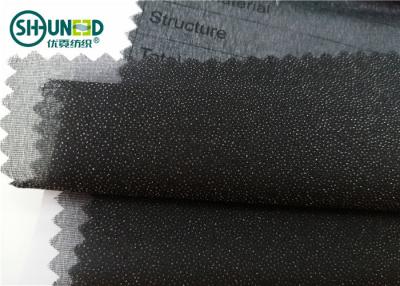 China Garment Suits Plain Weave Fusible Woven Interlining Polyester Light Weight for sale