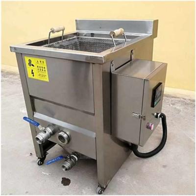 China 50L Deep Oil Fryer Machine Oil Water Separation Food Frying Machine for sale