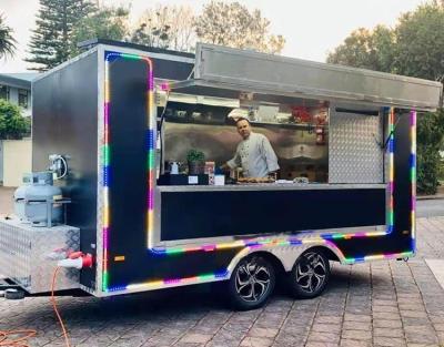 Chine Towable Mobile Food Trailer Fully Equipped Food Vending Truck à vendre