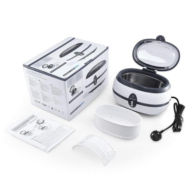 VGT-800 Washing Jewelry Glasses Watch Ring Ultrasonic Dentures Cleaner Aligner Retainer Ultrasonic Denture Cleaner
