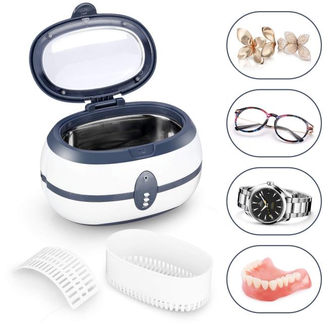 VGT-800 Washing Jewelry Glasses Watch Ring Ultrasonic Dentures Cleaner Aligner Retainer Ultrasonic Denture Cleaner