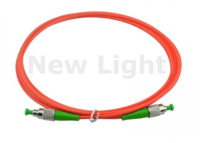 Chine Câble optique recto de fibre multimode, corde de correction de la couleur rouge FC FC 3m pour des multimédia à vendre