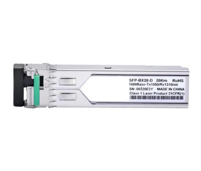 China 1.25 G Single Mode Fiber Optic Transceiver Module 20KM Distance Low Power Dissipation for sale