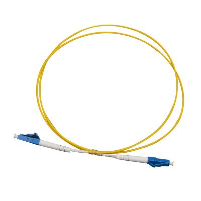 China SC / UPC - LC / UPC SM Simplex Optical Fiber Patch Cord Yellow PVC / LSZH / OFNR for sale