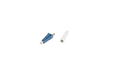 China 2.0mm Single Mode Fiber LC Connector Simplex Blue Color 0.3dB Insertion Loss for sale