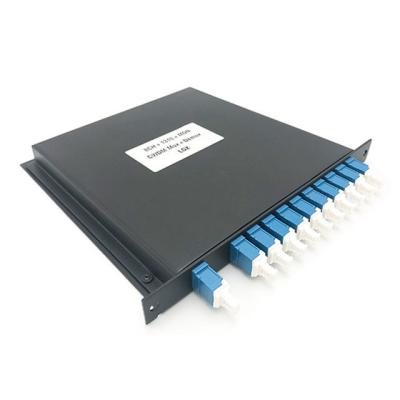 China Hard Metal Case Fiber Optic Components 8 Channel CWDM Mux Demux Module With Connector for sale