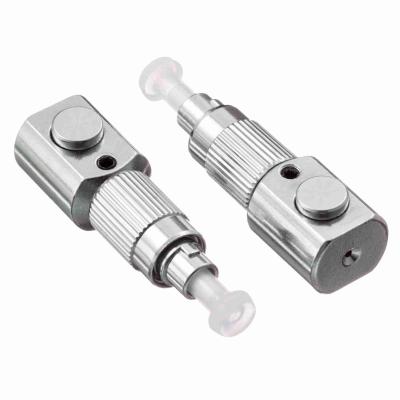 China FC Bare Optic Fiber Adapter Gray Metal FC Fiber Optic Connector Couplers for sale