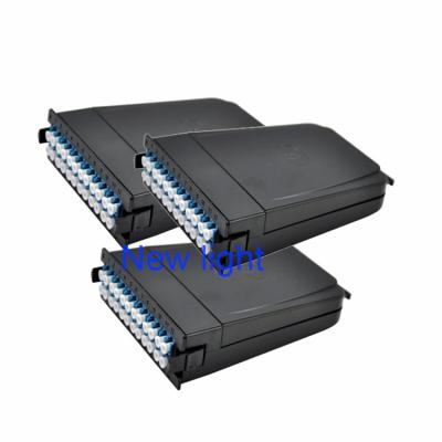China MTP MPO Cassette Module With Patch Cord Connector And Corning Fiber Optic Cable for sale