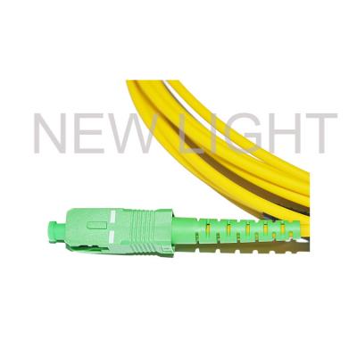 China Waterproof Ftta Sc Apc Fiber Patch Cord Ip67 Fiber H Connector Yellow for sale