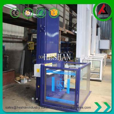 China Panoramic Handicap Home Lift Elevator Hydraulic Low Noise For Villa for sale