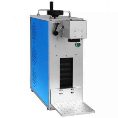 China 30W 50W Mini Fiber Laser Cutter Engraver Printing Marking Machine for sale
