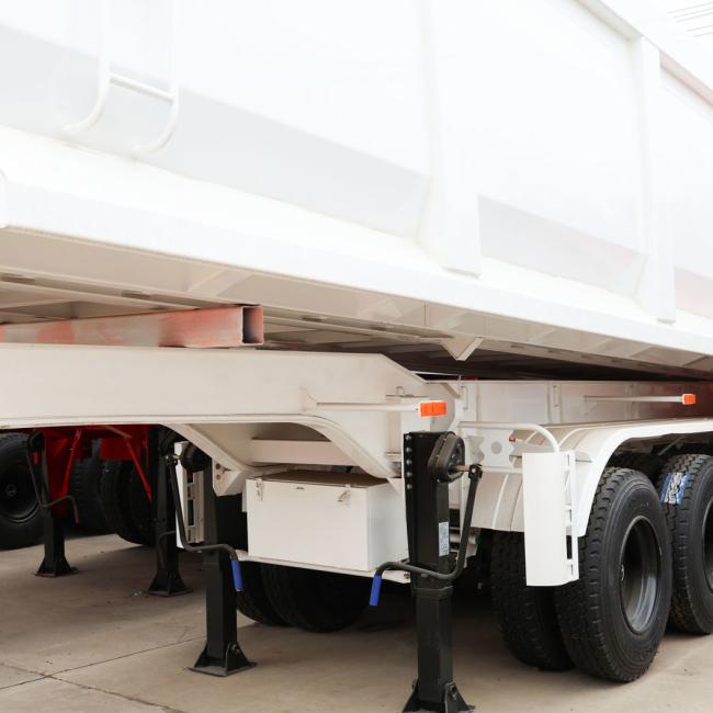 60--80ton Side Hydraulic Dump Tipper Trailer Truck Rear Dumper Semi Trailer