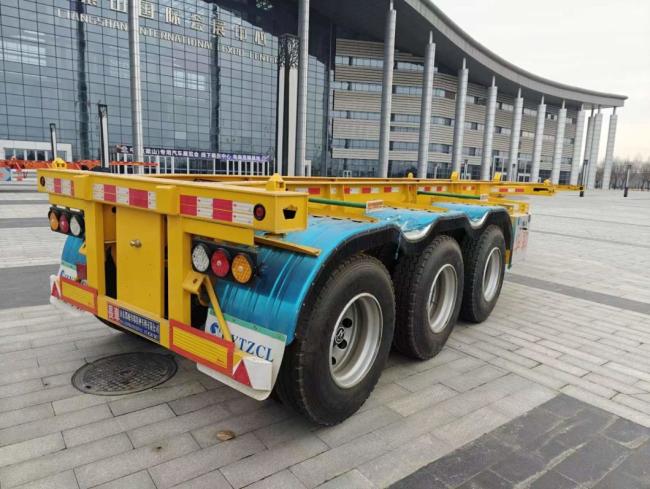 Vehicle 20FT 40FT Container Chassis Skeleton Truck Trailer Skeleton Semi Trailer