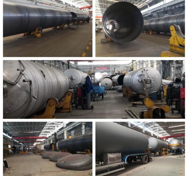 3 Axles 56m3 LPG 60000 Liters Gas Tank Tanker Semi Trailer