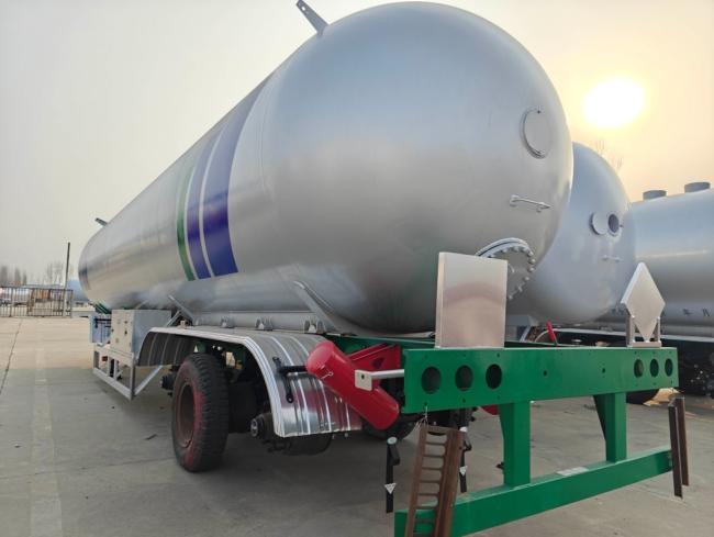 3 Axles 58cbm LPG Tank Semi Trailer