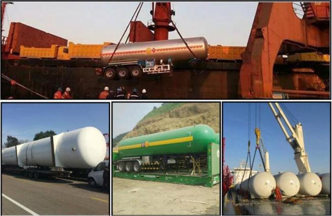 54000L Gas LPG Steel Tanker Semi Trailer