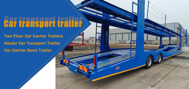2 Axles Vehicle Transport 5 Seats Truck Car Carrier 5 Car Carrier Truck Trailer for Sale
