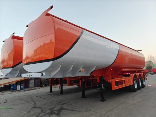 3 Axle 40000 42000 50000 Liters Powder and Granular Materials Tank Price Fuel Tanker Truck Semi Trailer