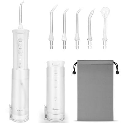 China White Cordless Water Flosser Travel Ipx7 Water Resistant Teeth Cleaner for sale