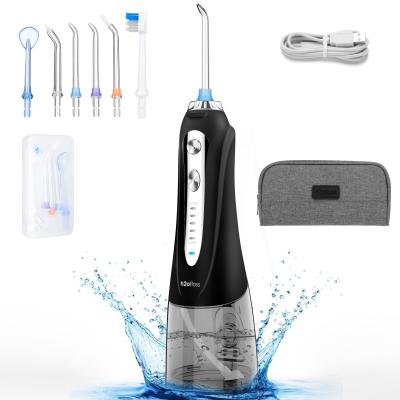 China Waterpik Cordless Water Flosser Rechargeable Portable Oral Irrigator Black for sale