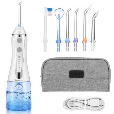 China Electric Cordless Rechargeable Ultrasonic Water Flosser IPX7 For Travel for sale