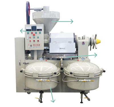 China Stainless Steel Spiral Oil Press Machine Mustard Oil Filter Machine 500kg for sale