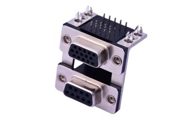 China 9 Pin D Sub Female Connector , 9 Pin D Shell Connector Rated Current 3.0A for sale
