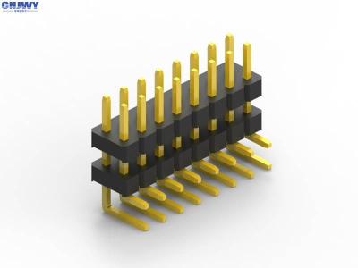 China 2 pernos a 100 conectores pin de la placa de circuito de los pernos, plástico doble conector pin de 2,54 milímetros en venta