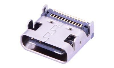 Chine 24 types connecteur de C, base apposée horizontale d'Usb 3,1 de contact de connecteur d'Usb C de bâti de carte PCB à vendre