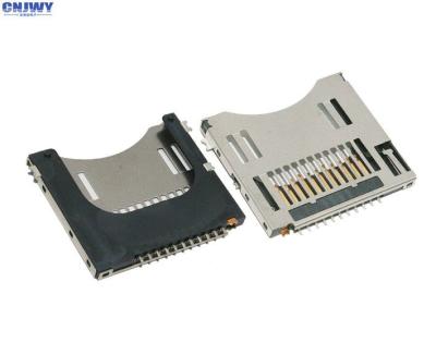 China Auto - durabilidade de 11 ciclos do conector de cartão 5000 do PIN micro SD de comprimento carregada à venda